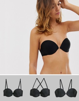 Wonderbra Ultimate Silhouette multiway strapless bra in black - ShopStyle