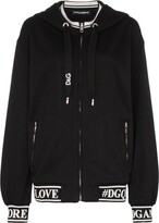 Thumbnail for your product : Dolce & Gabbana Logo Print Cotton Hoodie