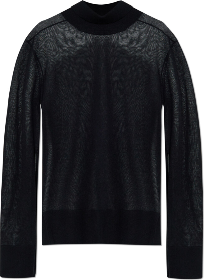 Totême Turtleneck With Flared Sleeves  - Black