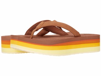 Sanuk Yoga Mat Stacker Flatform Gold Rainbow 8 B (M) - ShopStyle Sandals