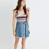 Thumbnail for your product : Madewell Raw-Hem Wrap Jean Skirt