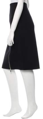 Michael Kors Wool Knee-Length Skirt w/ Tags Black Wool Knee-Length Skirt w/ Tags