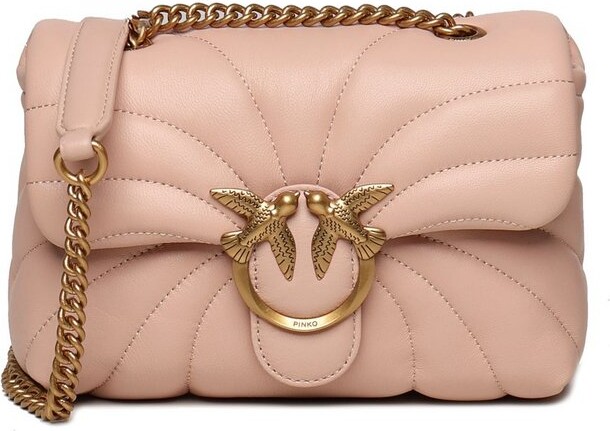 Pinko Love Puff Chain Linked Mini Shoulder Bag