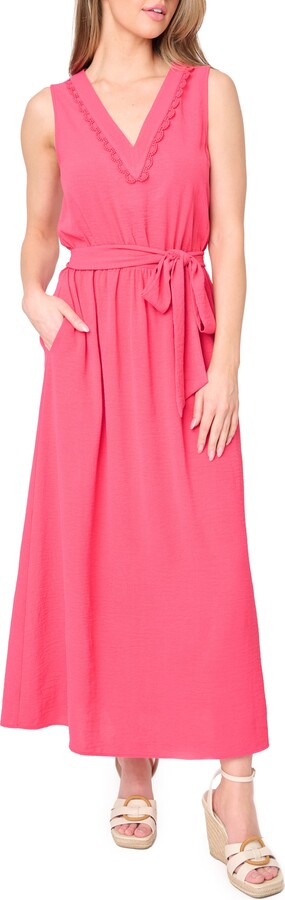 Gibson Bella Tie Waist Maxi Dress