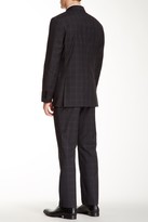 Thumbnail for your product : John Varvatos Chad Metal Black Plaid Two Button Notch Lapel Wool Suit