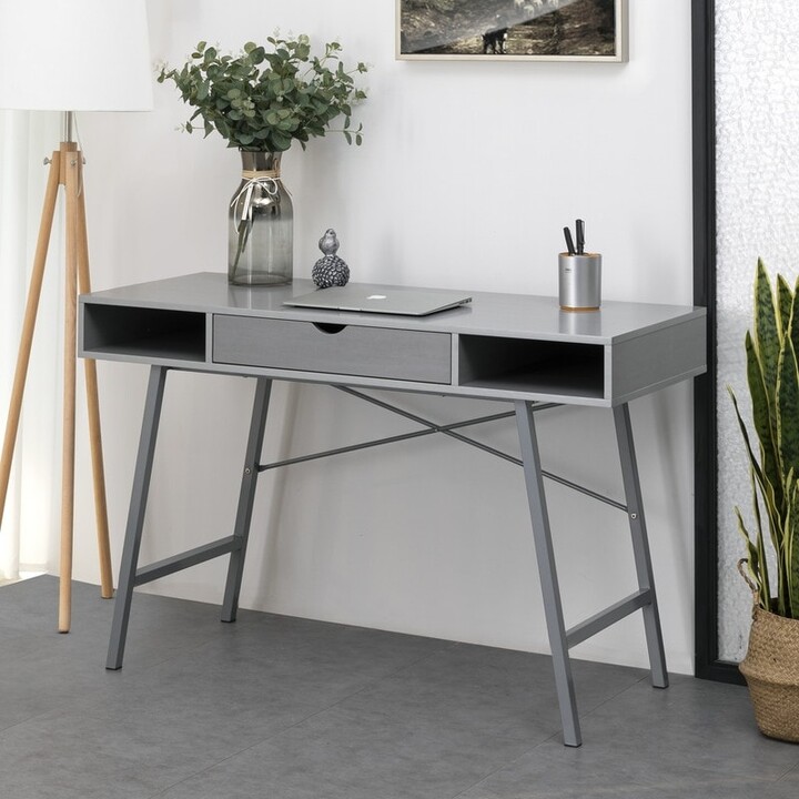 47inch Sturdy Writing Desk with Drawer and Side Cubbies ShopStyle