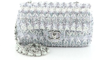 chanel tweed mini flap bag