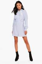 Thumbnail for your product : boohoo Metal Ring Waist Detail Shirt Dress