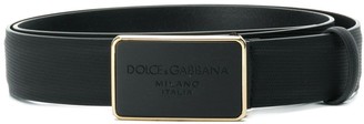 Dolce & Gabbana Branded Buckle Belt