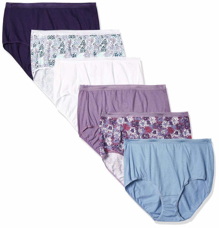 Hanes Women's Signature Breathe Cotton Brief 6Pack ShopStyle Panties