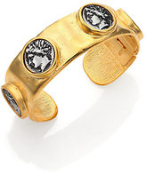 Thumbnail for your product : Kenneth Jay Lane Coin Cuff Bracelet