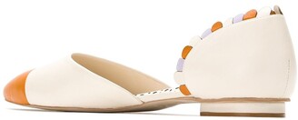 Sarah Chofakian Pointed Toe Ballerina Shoes