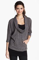 Thumbnail for your product : Alo 'Lucidity' Drape Neck Top Dark Granite Large