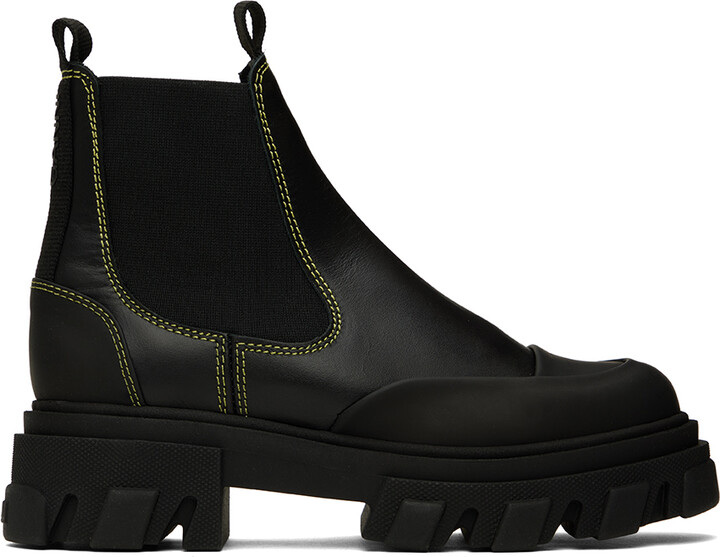 ganni chelsea boots low