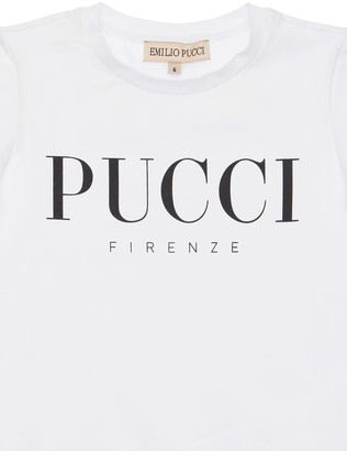 Emilio Pucci Cotton Jersey T-shirt W/ Silk Details