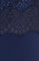 Thumbnail for your product : JS Collections Scalloped Lace & Jersey Gown
