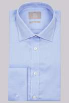 Thumbnail for your product : Savoy Taylors Guild Regular Fit Sky Blue Double Cuff Textured Shirt