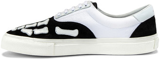 Amiri Skel Toe Lace Up Sneaker in Black & White | FWRD