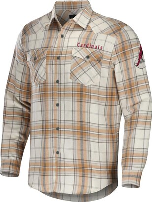 Fanatics Men's Nfl X Darius Rucker Collection by Tan Arizona Cardinals  Flannel Long Sleeve Button-Up Shirt - ShopStyle
