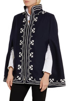 Thumbnail for your product : Vilshenko Ruby embroidered wool cape