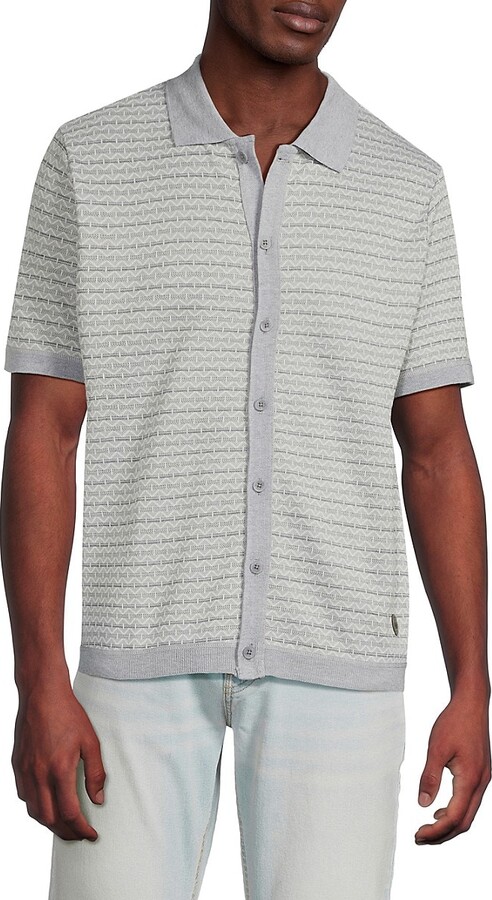 Buffalo David Bitton Wrenley Textured Logo Shirt
