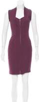 Thumbnail for your product : Yigal Azrouel Leather-Trimmed Mini Dress