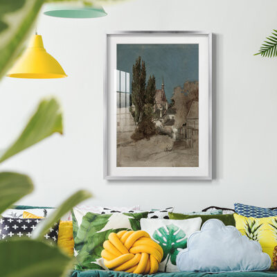 Winston Porter Vintage Landscape CCVII -Framed Print