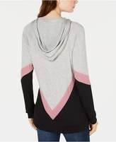 Thumbnail for your product : Hippie Rose Juniors' Chevron-Print Pullover Hoodie