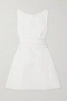 Thumbnail for your product : Brandon Maxwell Silk-faille Mini Dress - Ivory
