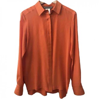 Sportmax Orange Silk Top for Women