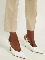 Thumbnail for your product : Jimmy Choo Ivy 85 Crocodile-embossed Leather Slingback Pumps - Womens - White