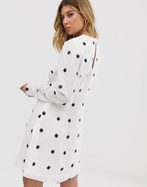 Thumbnail for your product : Talulah Forget Me Not sequined polka dot shift dress