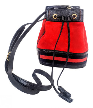 Gucci Ophidia Red Suede Handbags