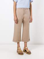 Thumbnail for your product : No.21 flared cropped trousers