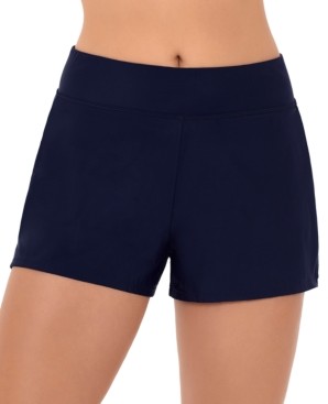 blue swim shorts womens