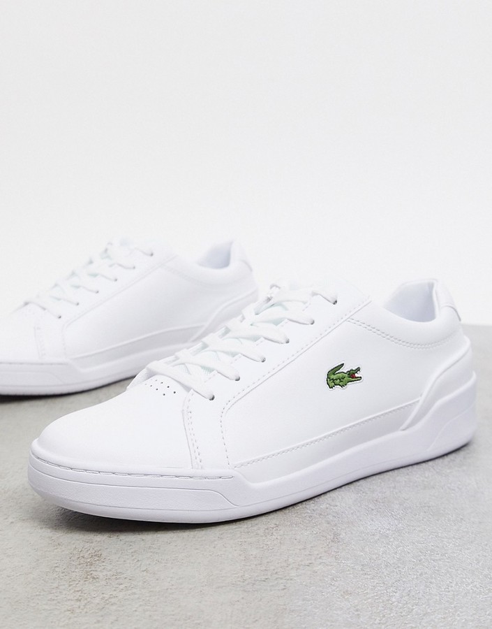 Lacoste challenge sneakers in white leather - ShopStyle