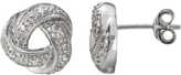 Thumbnail for your product : Kohl's Sterling Silver 1/10-ct. T.W. Diamond Love Knot Button Stud Earrings