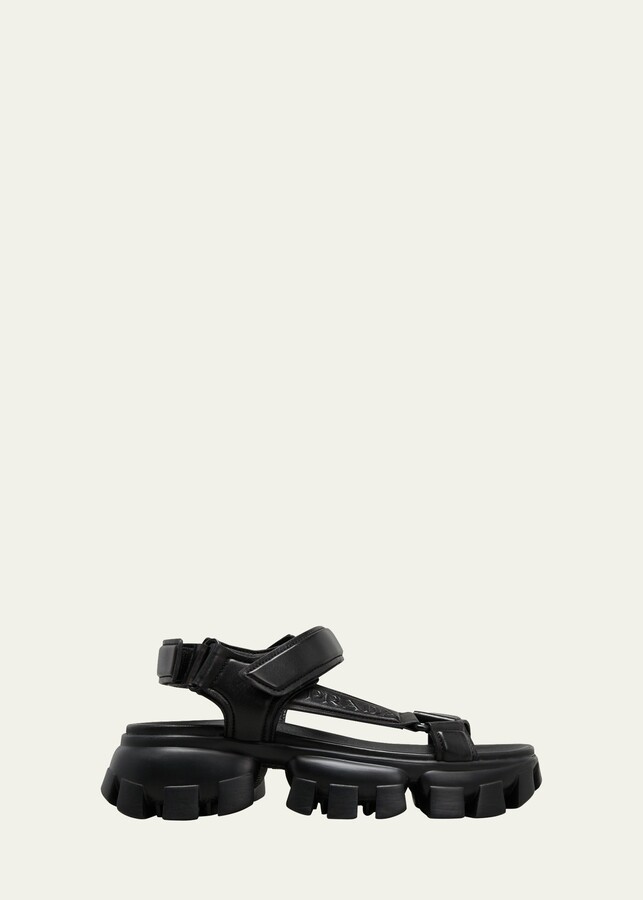 Prada Chunky Heel Women's Sandals | ShopStyle