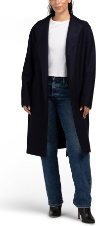 TJMAXX Italian Virgin Wool Wrap Coat