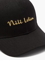 Thumbnail for your product : Champion X Nili Lotan Logo-embroidered Baseball Cap - Black