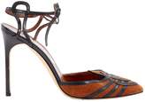 Thumbnail for your product : Manolo Blahnik Brown Suede Heels