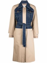 Thumbnail for your product : Sandro Contrast-Panel Trench Coat