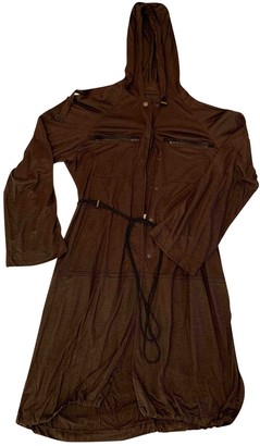 Lanvin Khaki Linen Coat for Women