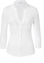 Thumbnail for your product : James Perse Cotton Open Neck Blouse