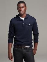 Thumbnail for your product : Banana Republic Heritage Waffle-Knit Hooded Henley