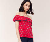 Thumbnail for your product : Oasis BOAT PRINT BARDOT TOP