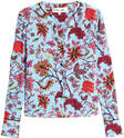 Clothing-diane von furstenberg floral print silk blouse