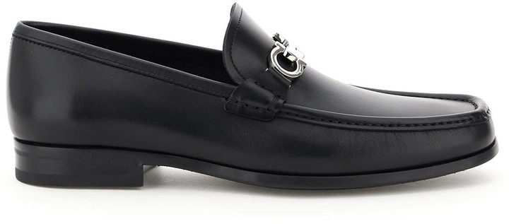 salvatore ferragamo fiordi gancio bit leather moccasin