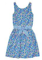 Thumbnail for your product : Ralph Lauren Childrenswear Girl's Floral-Print Cotton Fit--Flare Dress