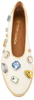 Thumbnail for your product : Tory Burch Crystal Embellished Flat Shoes